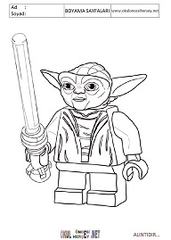 lego-starwars boyama sayfaları